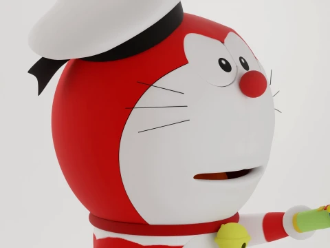 Mini Doraemon 3D Model