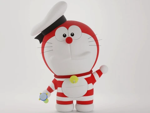 Mini Doraemon 3D Model