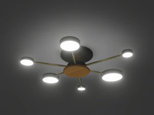 The set of photorealistic lamps 3D Model