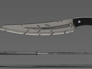 Feather Knife 3D-Modell