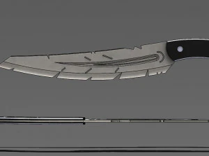 Cuchillo de plumas Modelo 3D