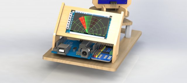 Mini Rada detector Arduino Kit 3D Model .c4d .max .obj .3ds .fbx .stl .blend