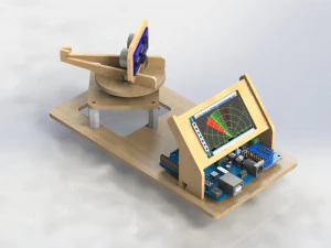 Mini Rada detector Arduino Kit 3D Model