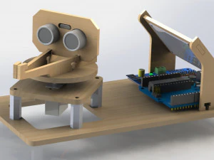 Mini Rada detector Arduino Kit 3D Model