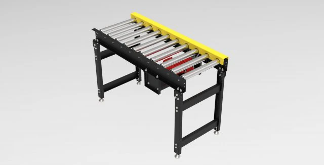 Transportador de rodillos de servicio mediano Modelo 3D .c4d .max .obj .3ds .fbx .stl .blend 