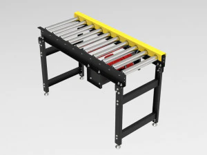 중형 롤러 컨베이어 3D 모델