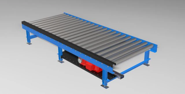 Transportador de rodillos de alta resistencia Modelo 3D .c4d .max .obj .3ds .fbx .stl .blend