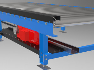 Heavy duty roller conveyor 3D Model