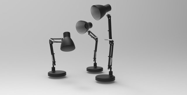 Adjustable lamp 3D Модель .c4d .max .obj .3ds .fbx .stl .blend 