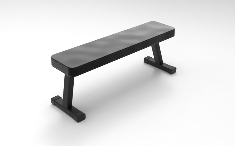 Utility bench 3D Model .c4d .max .obj .3ds .fbx .stl .blend