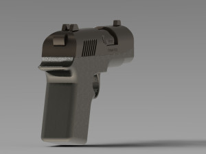 Pistol 3D प्रिंट मॉडल