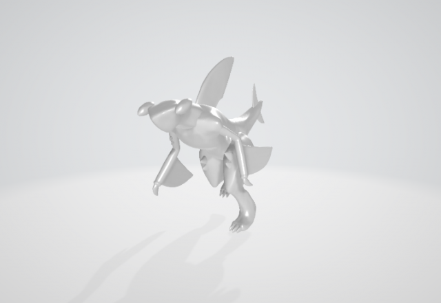 Garchomp 3D 模型 .c4d .max .obj .3ds .fbx .stl .blend 