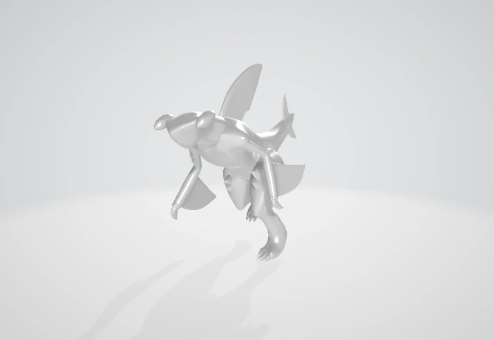 Garchomp 3D Model .c4d .max .obj .3ds .fbx .stl .blend