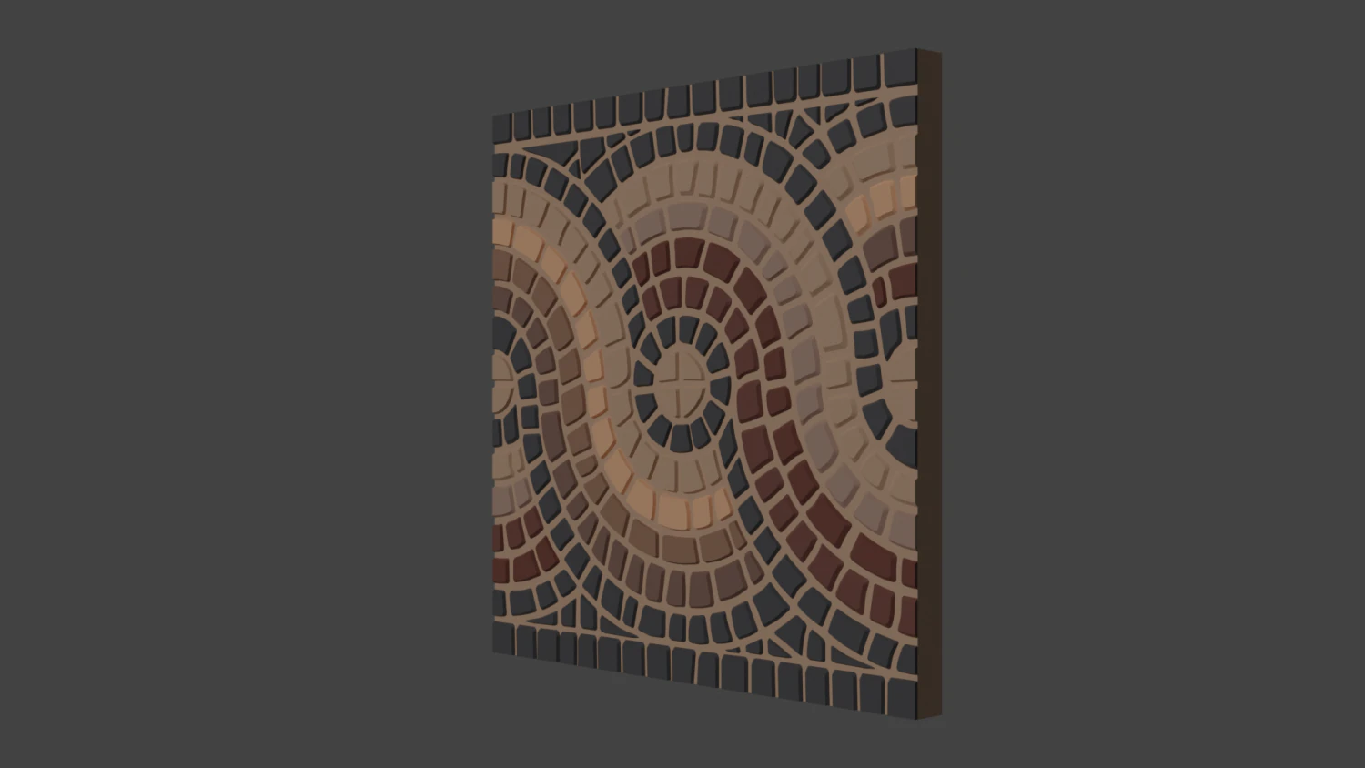 Decorative tiles 3D Model .c4d .max .obj .3ds .fbx .stl .blend 