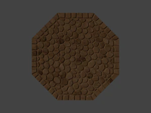 Decorative octagonal tiles 3D Model