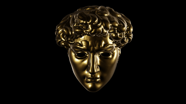 Mask The face of David Modelo 3D .c4d .max .obj .3ds .fbx .stl .blend 
