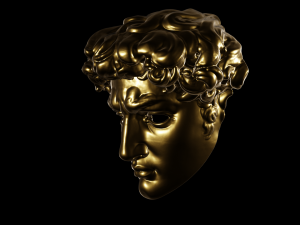 Mask The face of David Modelo 3D