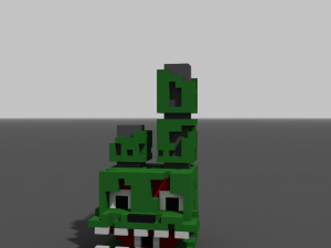 Springtrap head Voxel 3D Model