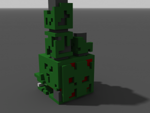 Springtrap head Voxel 3D Model