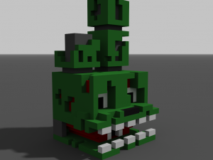 Springtrap head Voxel 3D Model