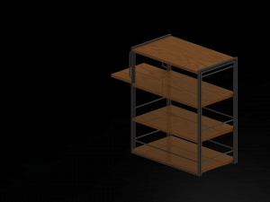 Coffee serving trolley v2 3D Model