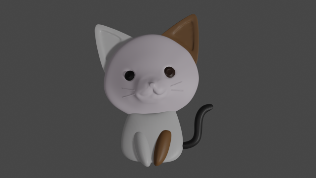 Cat 3D-Druckmodell .c4d .max .obj .3ds .fbx .stl .blend 