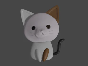 Cat 3D Print Model