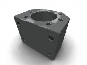 The ball screw nut holder 3D 모델
