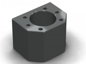 The ball screw nut holder Model 3D