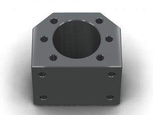 The ball screw nut holder Model 3D