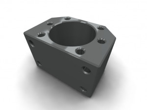 The ball screw nut holder Model 3D