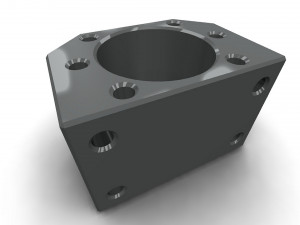 The ball screw nut holder Model 3D