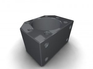 The ball screw nut holder Model 3D
