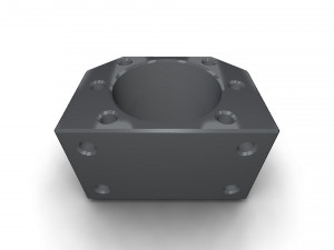 The ball screw nut holder Model 3D