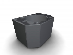 The ball screw nut holder Model 3D