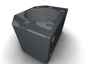 The ball screw nut holder Model 3D