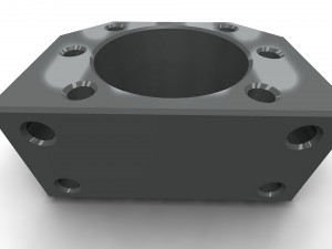 The ball screw nut holder Model 3D