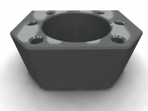 The ball screw nut holder Model 3D