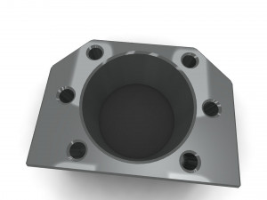 The ball screw nut holder Model 3D