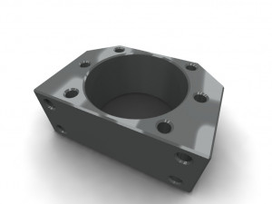 The ball screw nut holder Model 3D
