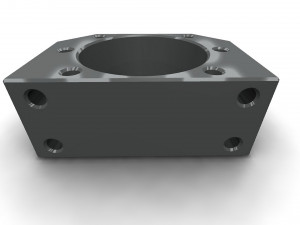 The ball screw nut holder Model 3D