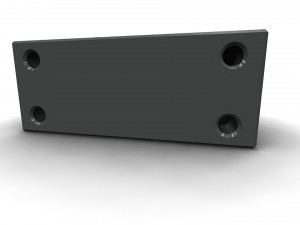 The ball screw nut holder Model 3D