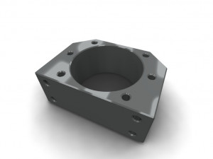 The ball screw nut holder Model 3D
