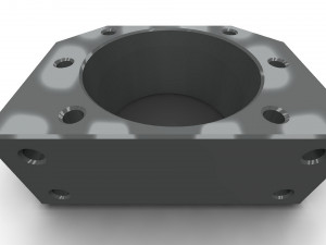 The ball screw nut holder Model 3D