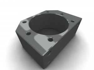 The ball screw nut holder Model 3D