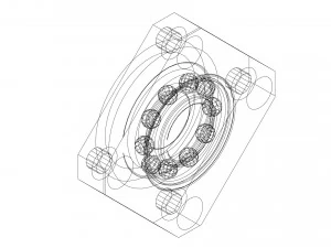 FF - flange support collection 8 stl models 3D Model