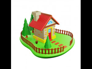 Cartoon house 3D Model