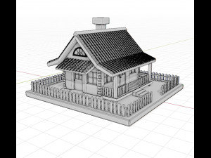 Cartoon house 3D 模型