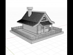 Cartoon house 3D 模型