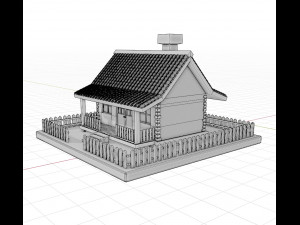 Cartoon house 3D 模型